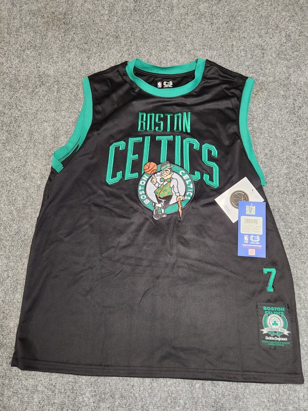 Jaylen Brown #7 Boston Celtics Ultra Game NBA Black Jersey Mens L NWT